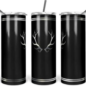 Black Antler Design Stainless Steel Tumbler 30 Ounce